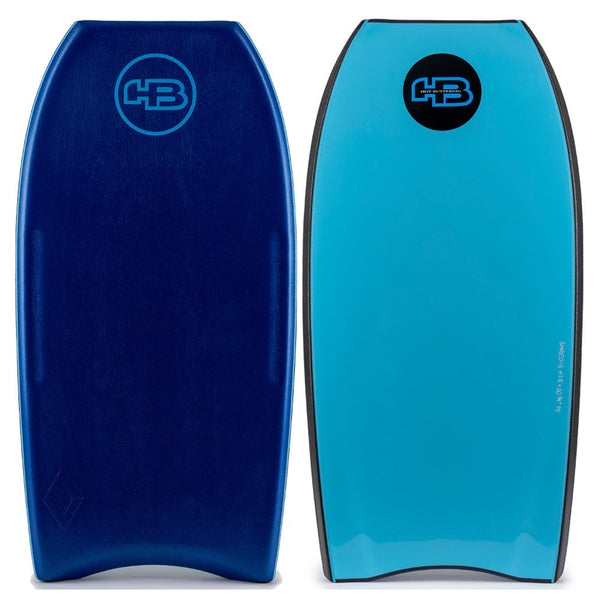 HB Bodyboards 41.5" Tech Epic PE Core Blue Lime - NEW Double Stringer Crescent Tail Blue Aqua