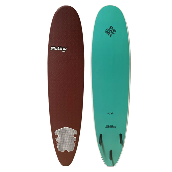 Platino 8ft Soft Top Softboard Stout Turquoise