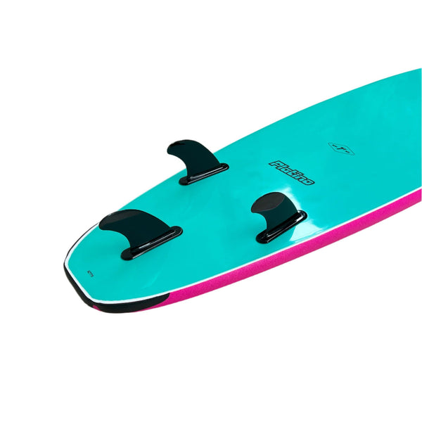 Platino 7ft Soft Top Softboard Pink Turquoise