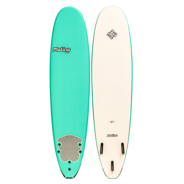 Platino 8ft Soft Top Softboard Turquoise White