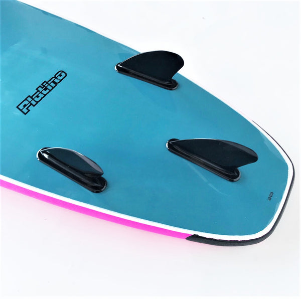 Platino 6ft 6 inch Soft Top Azure Blue Lime