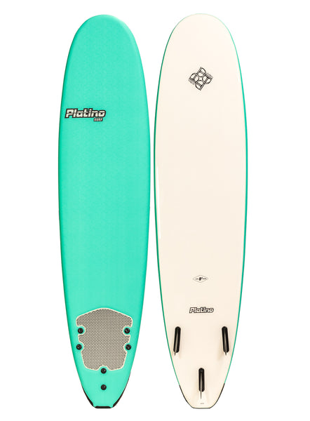 Platino 8ft Soft Top Softboard Turquoise White